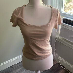 Off white cropped t shirt